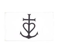 AZ FLAG Drapeau Croix de Camargue 150x90 cm Polyester 100D 2 Œillets