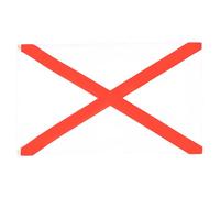 AZ FLAG - Drapeau Croix de saint Patrick - 150x90 cm - Drapeau Paddy'S Cross 100% Polyester Avec Oeillets Métalliques Intégrés - Pavillon 110 g