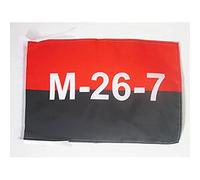 AZ FLAG Drapeau Cuba Mouvement du 26 Juillet 45x30cm - PAVILLON M-26-7 - Fidel Castro 30 x 45 cm Haute qualité