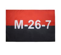 AZ FLAG - Drapeau Cuba Mouvement du 26 Juillet - 90x60 cm - Drapeau M-26-7 - Fidel Castro 100% Polyester Avec Fourreau et Cordelette - Pavillon 50 g