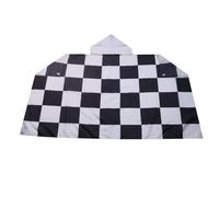AZ FLAG Drapeau Damier noir et blanc 150x90 cm - Cape Drapeau À Damiers - Course Automobile - Formule 1 100% Polyester avec manches intégrées - Body Flag