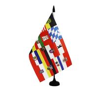 AZ FLAG Drapeau de Table 16 lander d'Allemagne 21x14 cm Socle Plastique