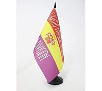 AZ FLAG Drapeau de table 44e division de l'Armée Populaire de la République espagnole 21x14cm - PETIT Drapeaux DE BUREAU républicain Guerre d'Espagne 14 x 21 cm