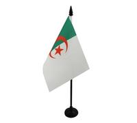 AZ FLAG Drapeau de Table Algérie 15x10 cm Polyester 100D Socle Plastique