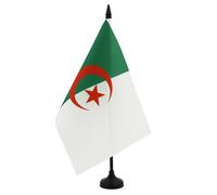 AZ FLAG Drapeau de Table Algérie 21x14 cm Polyester 100D Socle Plastique