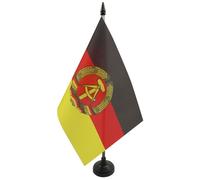 Drapeau de table Allemagne de l'Est 21x14cm - PETIT Drapeaux DE BUREAU allemand - RDA 14 x 21 cm - AZ FLAG