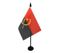 AZ FLAG Drapeau de Table Angola 15x10 cm Polyester 100D Socle Plastique