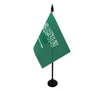 Drapeau de table Arabie Saoudite 15x10cm - PETIT Drapeaux DE BUREAU saoudien 10 x 15 cm - AZ FLAG