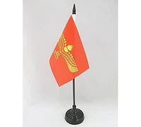AZ FLAG Drapeau de Table Araméen syriaque 15x10 cm Socle Plastique