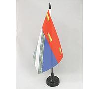 AZ FLAG Drapeau de Table Ardennes 21x14 cm Polyester 100D Socle Plastique