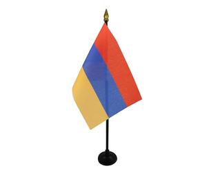 AZ FLAG Drapeau de Table Arménie 15x10 cm Polyester 100D Socle Plastique