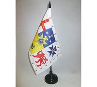 AZ FLAG - Drapeau De Table Australie Royal 21x14 cm - Petit Drapeau Australien De Bureau 100% Polyester Avec Hampe De 25cm Et Socle En Plastique Noir