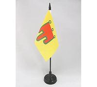 Drapeau de table Auvergne 15x10cm - PETIT Drapeaux DE BUREAU auvergnat - Comté d'Auvergne 10 x 15 cm - AZ FLAG