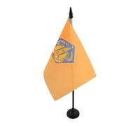 AZ FLAG - Drapeau De Table Bali 21x14 cm - Petit Drapeau De La Province De Bali De Bureau 100% Polyester Avec Hampe De 25cm Et Socle En Plastique Noir