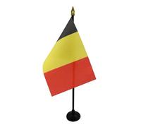 AZ FLAG Drapeau de Table Belgique 15x10 cm Polyester 100D Socle Plastique