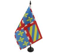 AZ FLAG Drapeau de Table Bourgogne 21x14 cm Polyester 100D Socle Plastique