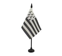 Drapeau de table Bretagne 15x10cm - PETIT Drapeaux DE BUREAU breton - France 10 x 15 cm - AZ FLAG