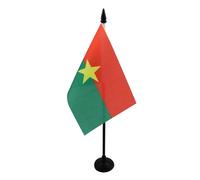 Drapeau de table Burkina Faso 15x10cm - PETIT Drapeaux DE BUREAU burkinabais 10 x 15 cm - AZ FLAG