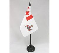 AZ FLAG Drapeau de Table Canada Armée canadienne 15x10 cm Socle Plastique