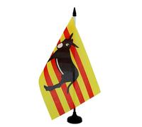 AZ FLAG Drapeau de Table Catalogne avec âne 21x14 cm Socle Plastique