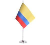 AZ FLAG Drapeau de Table Colombie 22x15 cm Colombien Satin Socle Métal