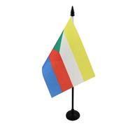 Drapeau de table Comores 15x10cm - PETIT Drapeaux DE BUREAU comorien 10 x 15 cm - AZ FLAG