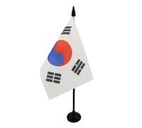 Drapeau de table Corée du Sud 15x10cm - PETIT Drapeaux DE BUREAU coréen 10 x 15 cm - AZ FLAG