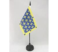 AZ FLAG Drapeau de Table Département de l'Ardèche 15x10cm - Petit Drapeaux DE Bureau ardéchoix 10 x 15 cm