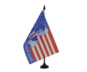AZ FLAG - Drapeau de Table Donald Trump Président 21x14 cm - Petit Drapeau Making America Great Again De Bureau