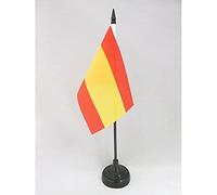 AZ FLAG Drapeau de Table Espagne sans armoiries 15x10 cm Socle Plastique