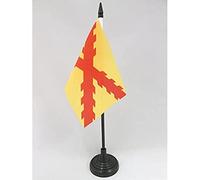 AZ FLAG - Drapeau De Table Espagne Tercios Morados Viejos - 15x10 cm - Mini Drapeau De L'Empire Espagnol De Bureau 100% Polyester Avec Hampe De 25cm Et Socle En Plastique Noir