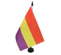 AZ FLAG Drapeau de Table Espagnol Républicain 21x14 cm Socle Plastique