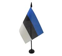 AZ FLAG Drapeau de Table Estonie 15x10 cm Polyester 100D Socle Plastique