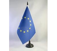 Drapeau de table Europe 21x14cm - PETIT Drapeaux DE BUREAU européen - Union Européenne - UE 14 x 21 cm - AZ FLAG