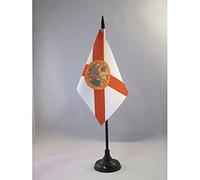 Drapeau de table Floride 15x10cm - PETIT Drapeaux DE BUREAU floridien - Etat américain - USA - Etats-Unis 10 x 15 cm - AZ FLAG