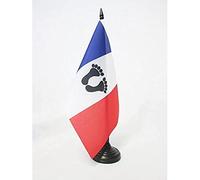 AZ FLAG Drapeau de Table Français d'Algérie 21x14cm - Petit Drapeaux DE Bureau des Pieds Noirs 14 x 21 cm