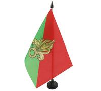 AZ FLAG - Drapeau De Table France Légion étrangère 21x14 cm - Petit Drapeau De La Légion Étrangère Française De Bureau 100% Polyester Avec Hampe De 25cm Et Socle En Plastique Noir