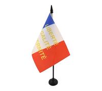 AZ FLAG Drapeau de Table France Liberté Egalité Fraternité 21x14 cm