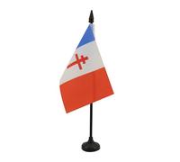 AZ FLAG Drapeau de Table France libre 1940-1944 15x10 cm Socle Plastique
