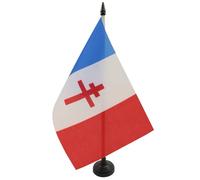 Drapeau de table France libre 1940-1944 21x14cm - PETIT Drapeaux DE BUREAU français de la résistance 14 x 21 cm - AZ FLAG