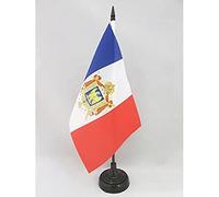 AZ FLAG Drapeau de Table France Second Empire 1852-1870 21x14 cm | Usage intérieur Drapeau de bureau de l'Empire français de Napoléon III finition cousue et bords renforcés polyester 100D