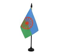 AZ FLAG Drapeau de Table Gypsi 15x10cm - Petit Drapeaux DE Bureau Rom - Tzigane - Gitan - Voyageur 10 x 15 cm