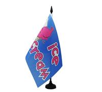 AZ FLAG Drapeau de Table Glace Ice Cream 21x14 cm Socle Plastique