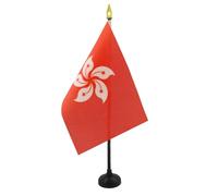 AZ FLAG Drapeau de Table Hong Kong 15x10 cm Polyester 100D Socle Plastique