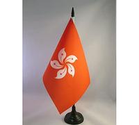 Drapeau de table Hong Kong 21x14cm - PETIT Drapeaux DE BUREAU hongkongais 14 x 21 cm - AZ FLAG