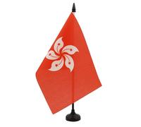 AZ FLAG Drapeau de Table Hong Kong 21x14 cm Polyester 100D Socle Plastique
