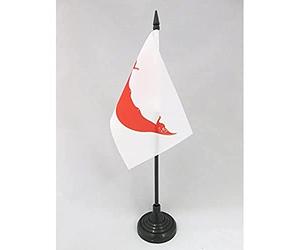 AZ FLAG Drapeau de Table Île de Pâques 15x10 cm Socle Plastique