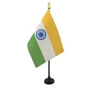 AZ FLAG Drapeau de Table Inde 15x10 cm Polyester 100D Socle Plastique