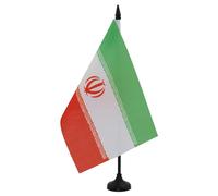 AZ FLAG Drapeau de Table Iran 21x14cm - Petit Drapeaux DE Bureau iranien 14 x 21 cm