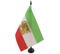 AZ FLAG Drapeau de Table Iran Ancien 21x14 cm Socle Plastique